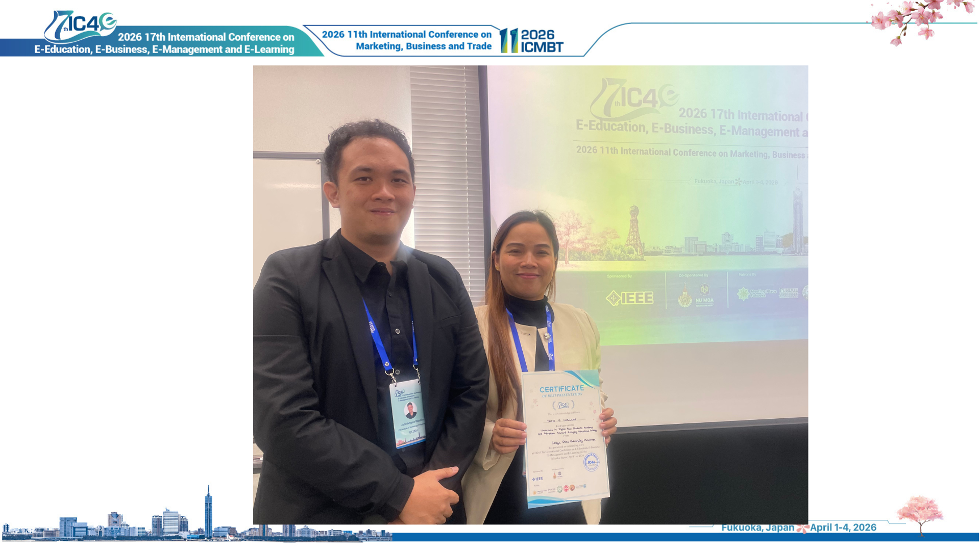 Best Presentation Award Winner - Onsite Session 5